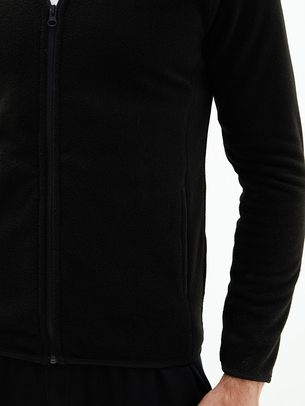 Funnel Neck Long Sleeve Polar Men's Sweatshirt-3