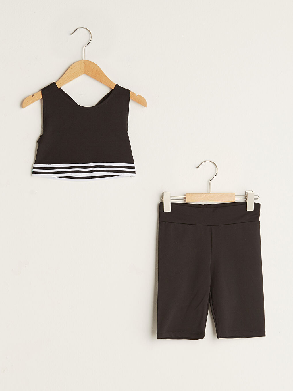 LCW Kids Crew Neck Basic Girls Athlete and Tights -W11473Z4-CVL