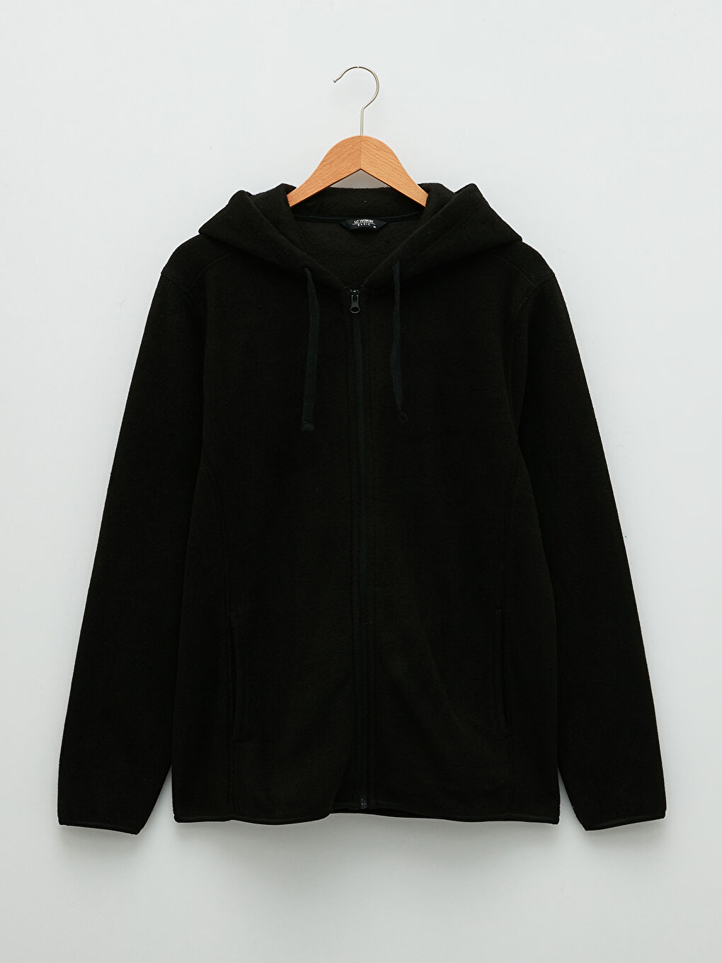 كارديجان رياضي للرجال بكابوش وكم طويل من قماش بولار-5