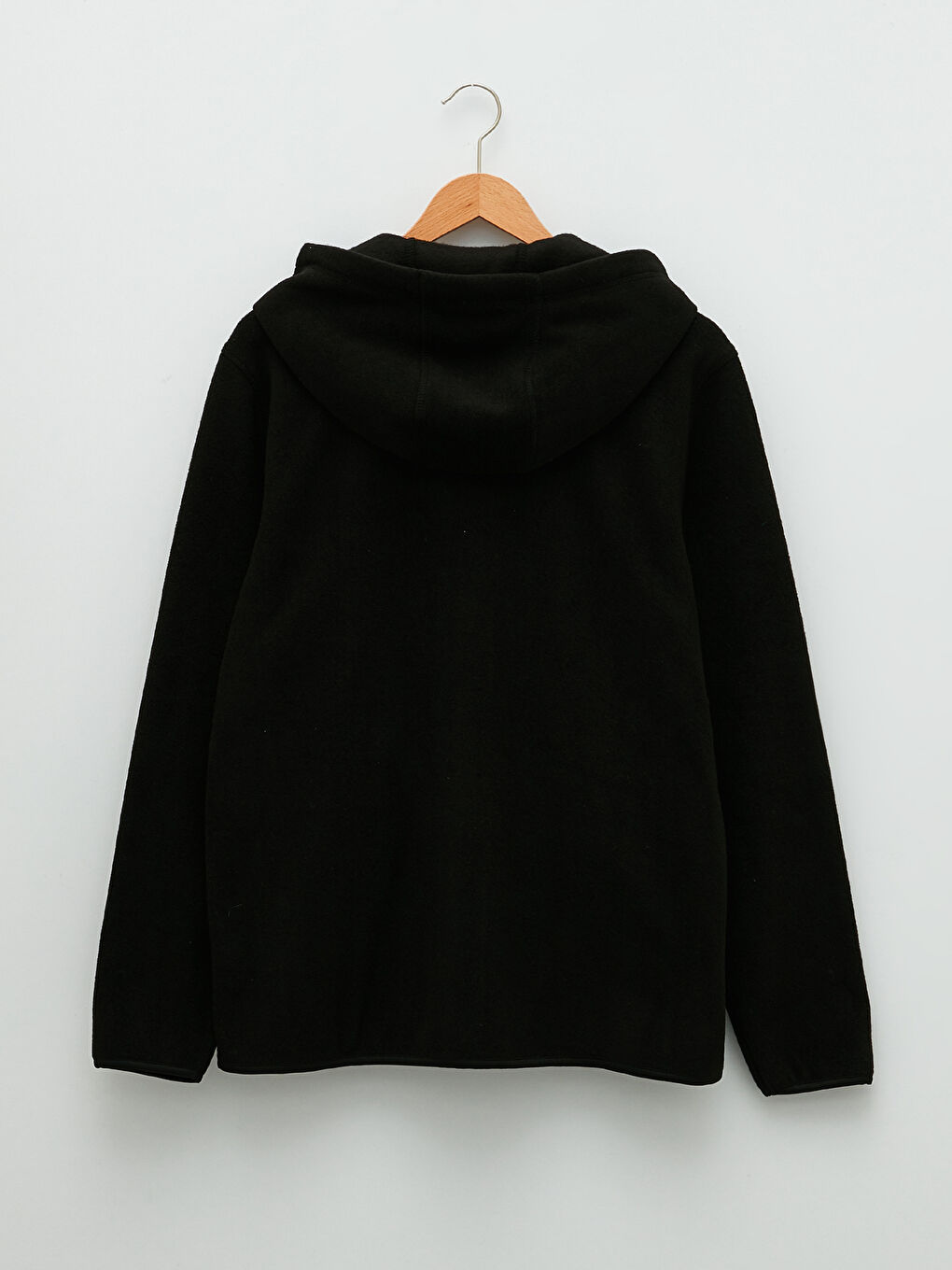 كارديجان رياضي للرجال بكابوش وكم طويل من قماش بولار-6