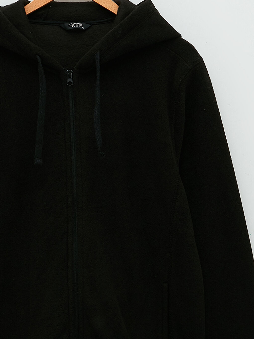 كارديجان رياضي للرجال بكابوش وكم طويل من قماش بولار-7