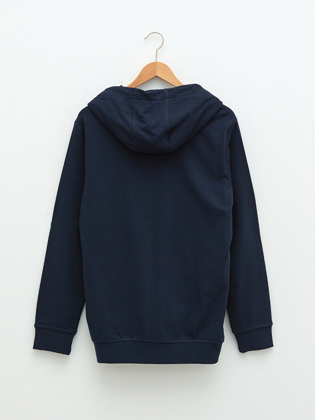 LCWAIKIKI Basic Lacivert Uzun Kollu Basic Erkek Hoodie - 6