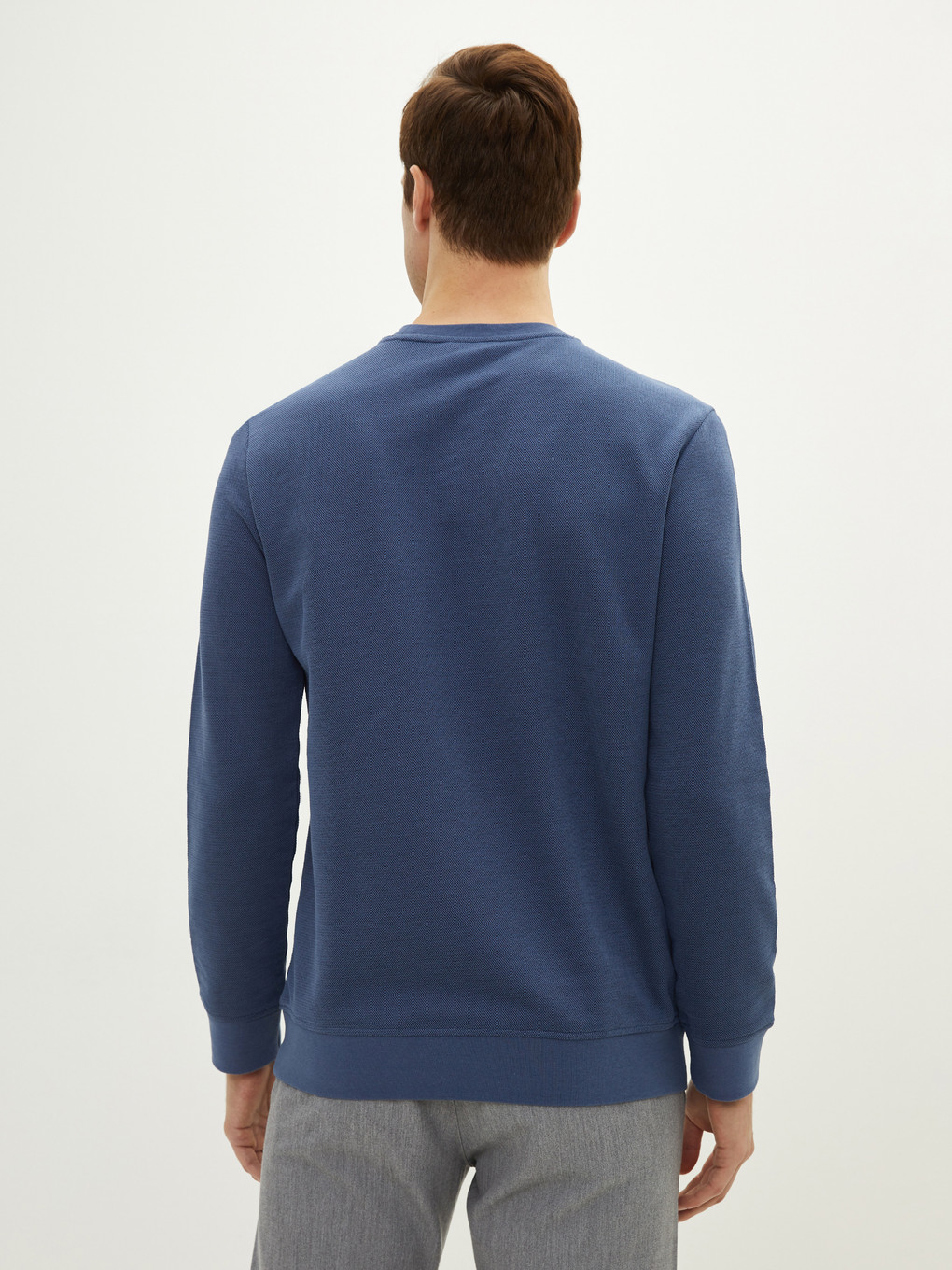 Mavi Bisiklet Yaka Uzun Kollu Erkek Sweatshirt-4