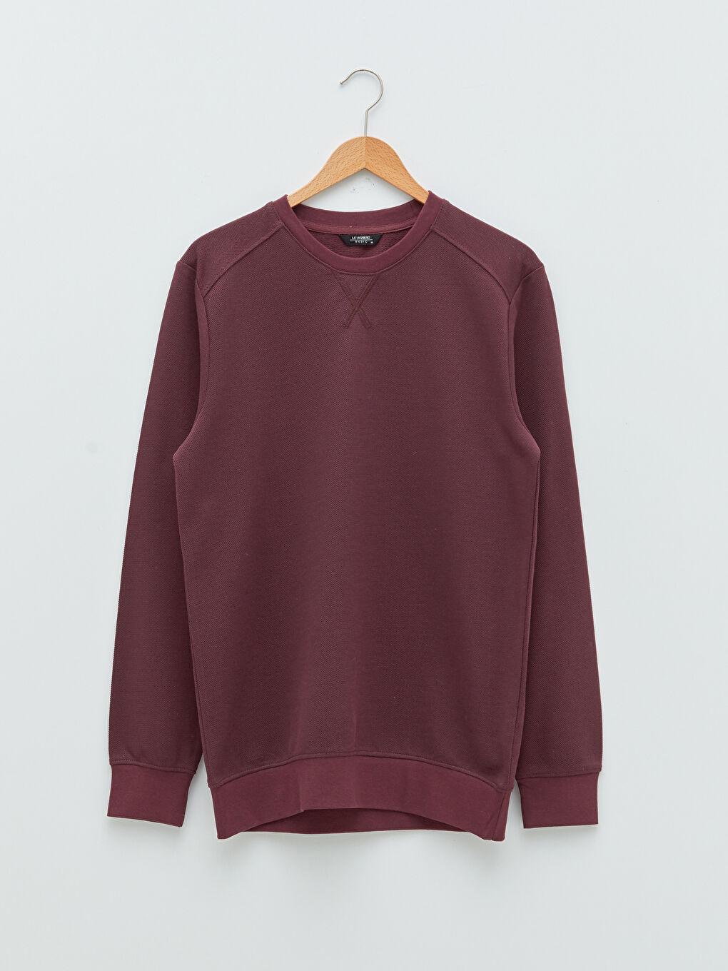 Mürdüm Bisiklet Yaka Uzun Kollu Erkek Sweatshirt-6