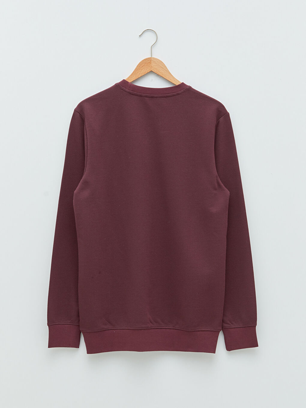 Mürdüm Bisiklet Yaka Uzun Kollu Erkek Sweatshirt-7