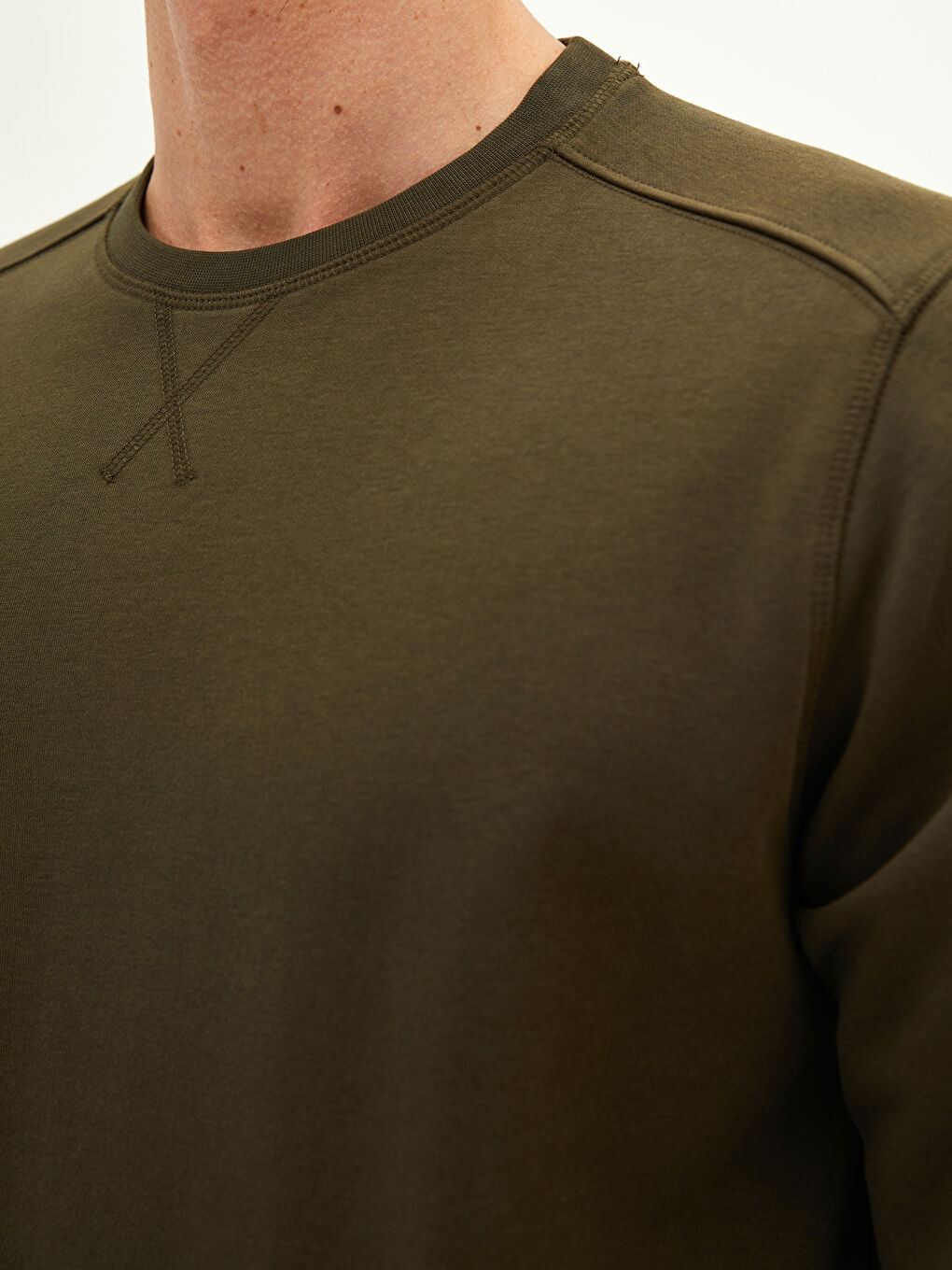 Свитшот Мужской Толстый С Длинным Рукавом С Круглым Вырезом-2