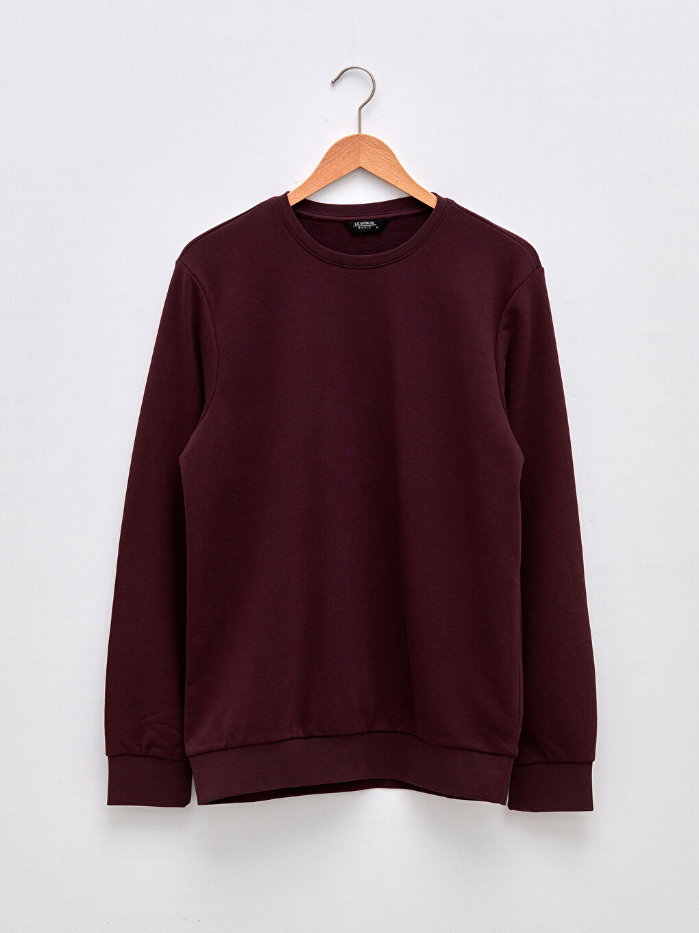 Mürdüm Bisiklet Yaka Uzun Kollu Erkek Sweatshirt-5