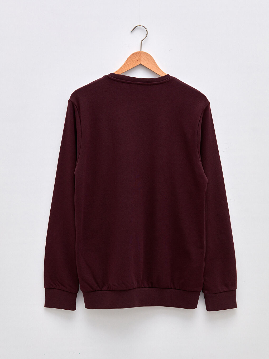 Mürdüm Bisiklet Yaka Uzun Kollu Erkek Sweatshirt-6