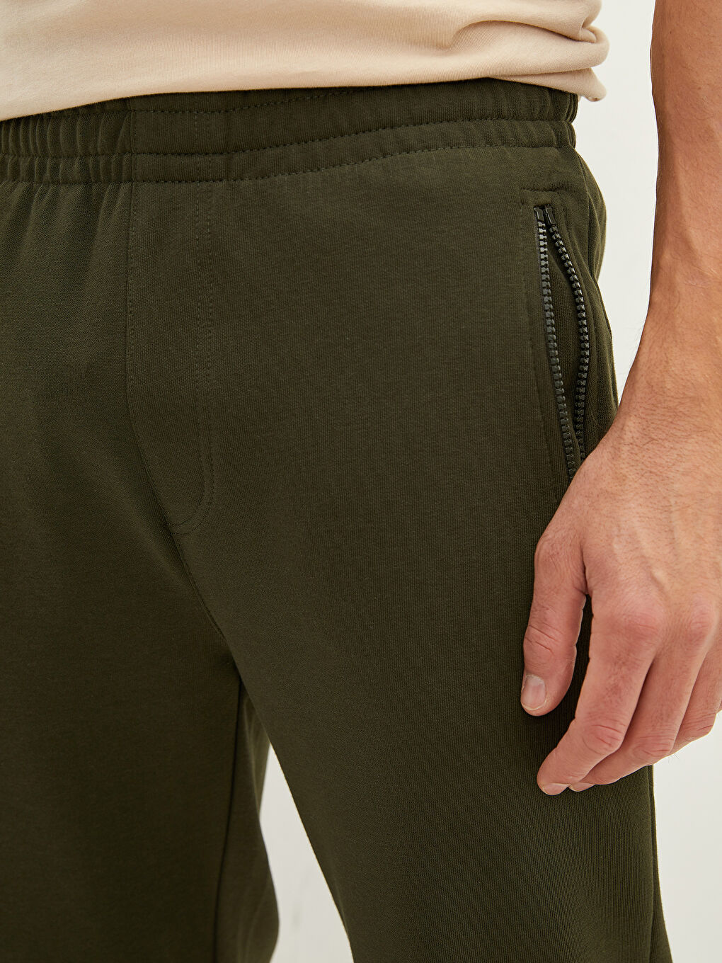 بنطلون رياضي تخين بقصة عادية للرجال-4