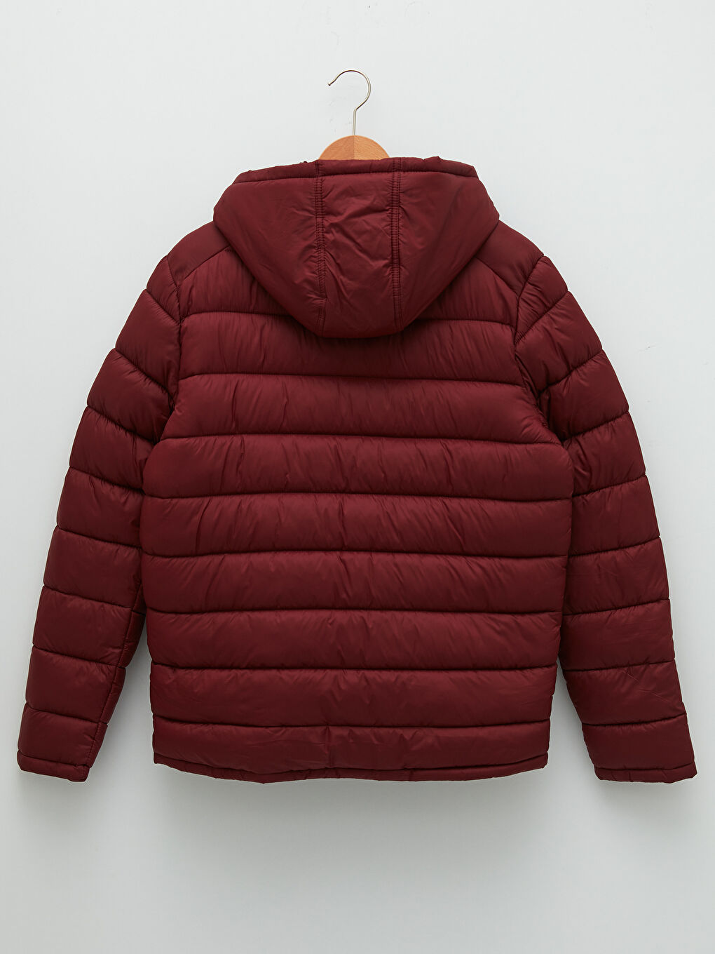 Geacă Matlasată Groasă Pentru Bărbați Cu Glugă Mare Modelată-7