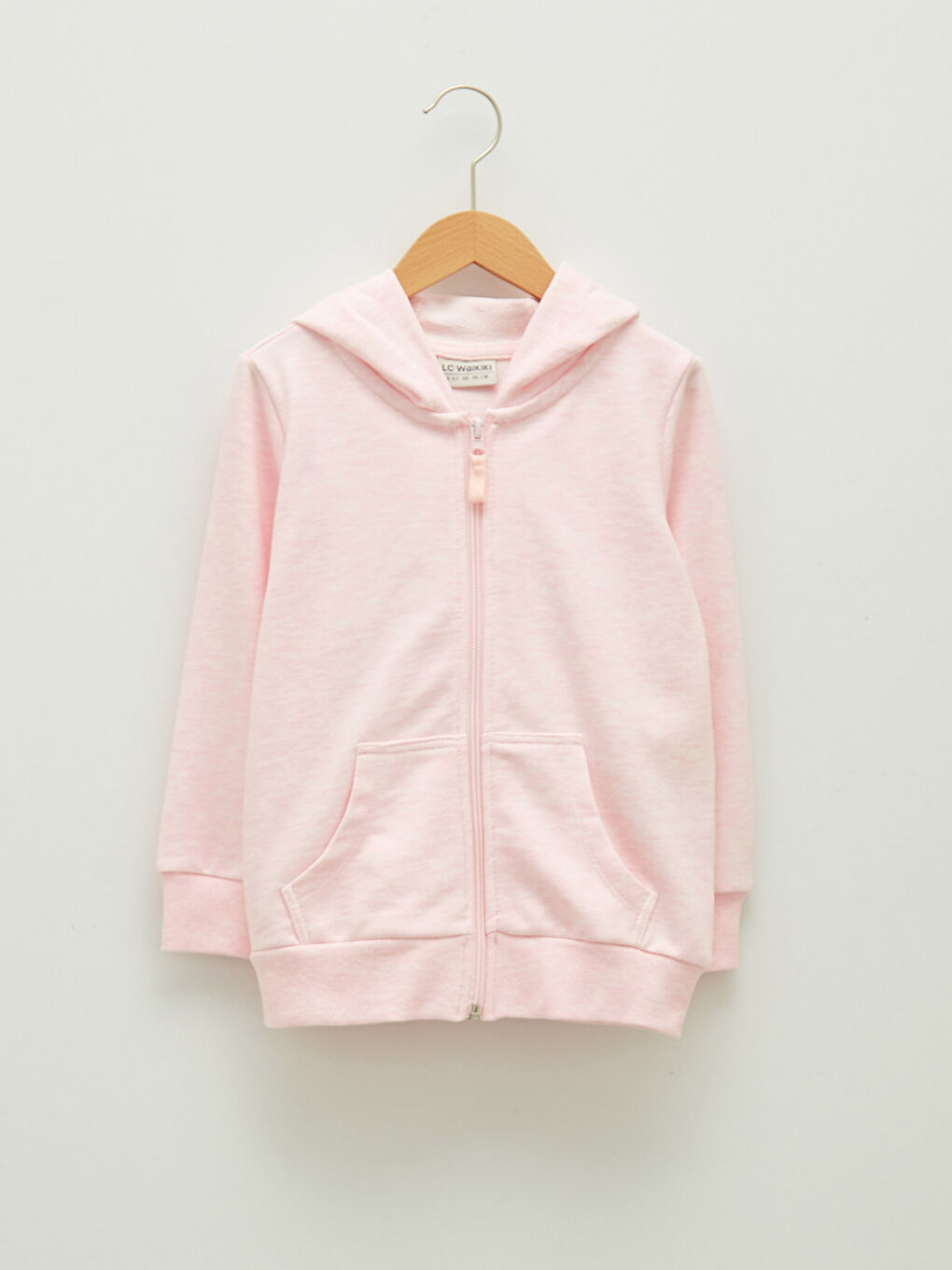 Толстовка на молнии с капюшоном и длинным рукавом для девочек-5
