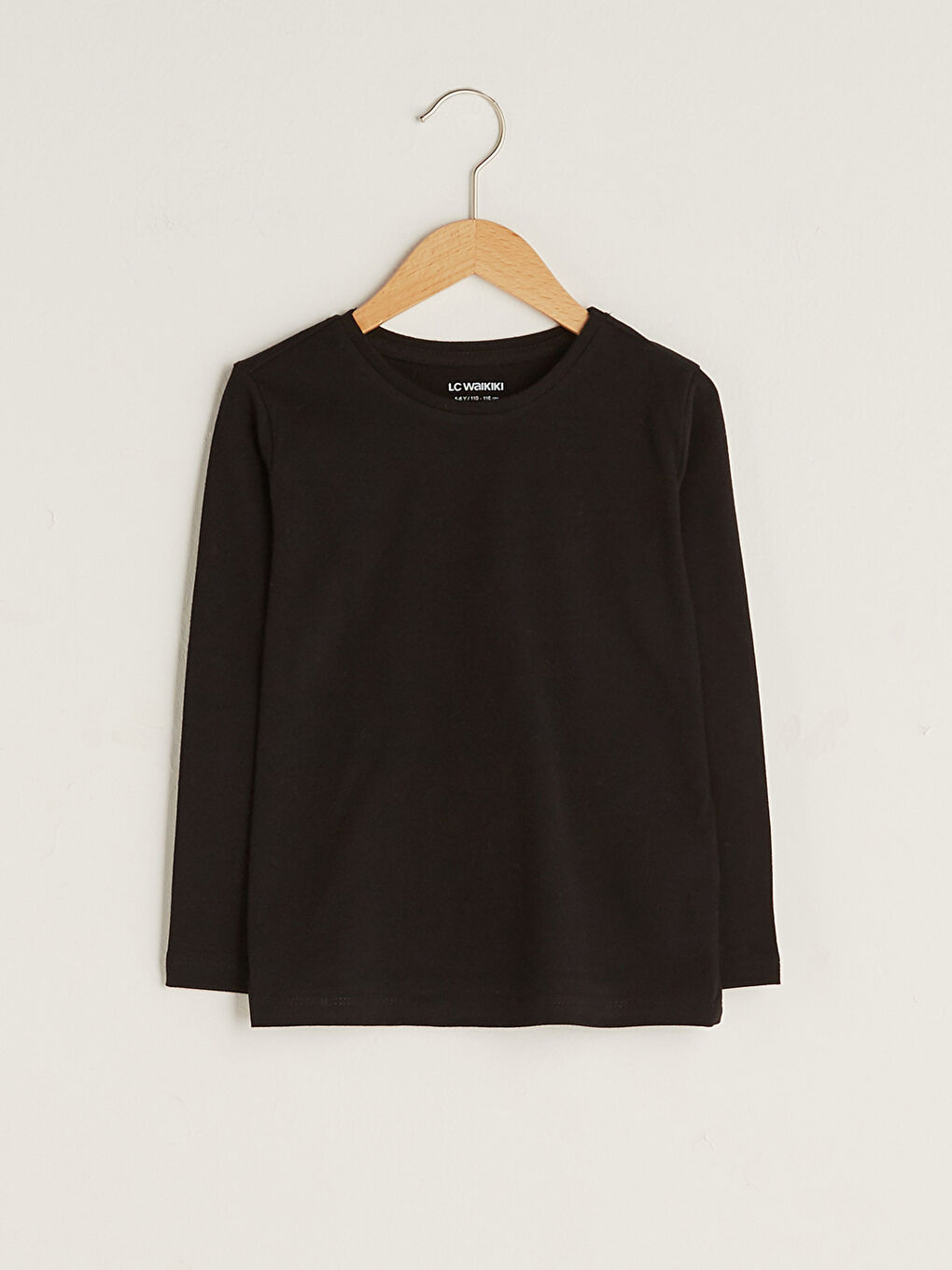 LCW Kids Crew Neck Basic Long Sleeve Girls' T-Shirt -W11503Z4-CVL