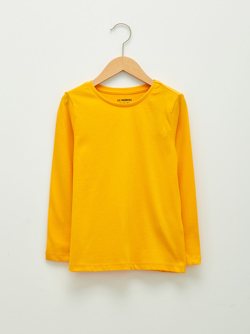 LCW Kids Crew Neck Basic Long Sleeve Girls' T-Shirt -W11503Z4-FLP