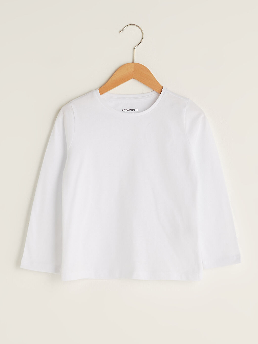LCW Kids Crew Neck Basic Long Sleeve Girls' T-Shirt -W11503Z4-R9K