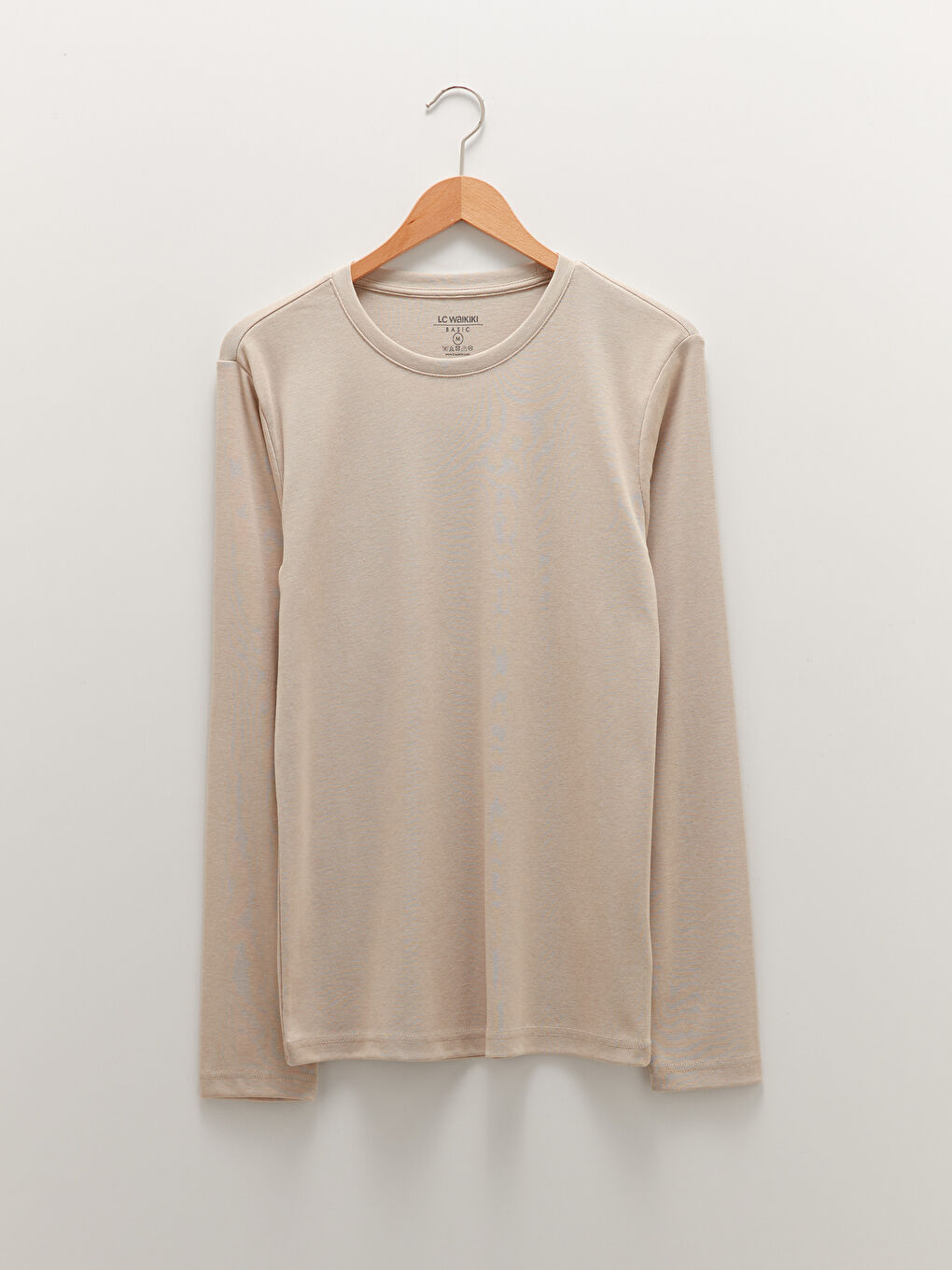 Crew Neck Long Sleeve Basic Men's T-shirt-6