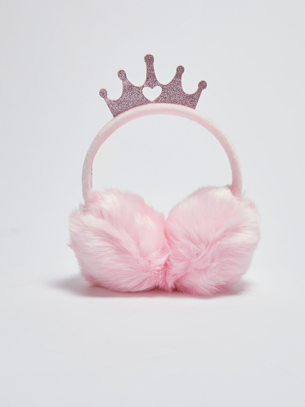 Girls' Crown Detailed Plush Headphones