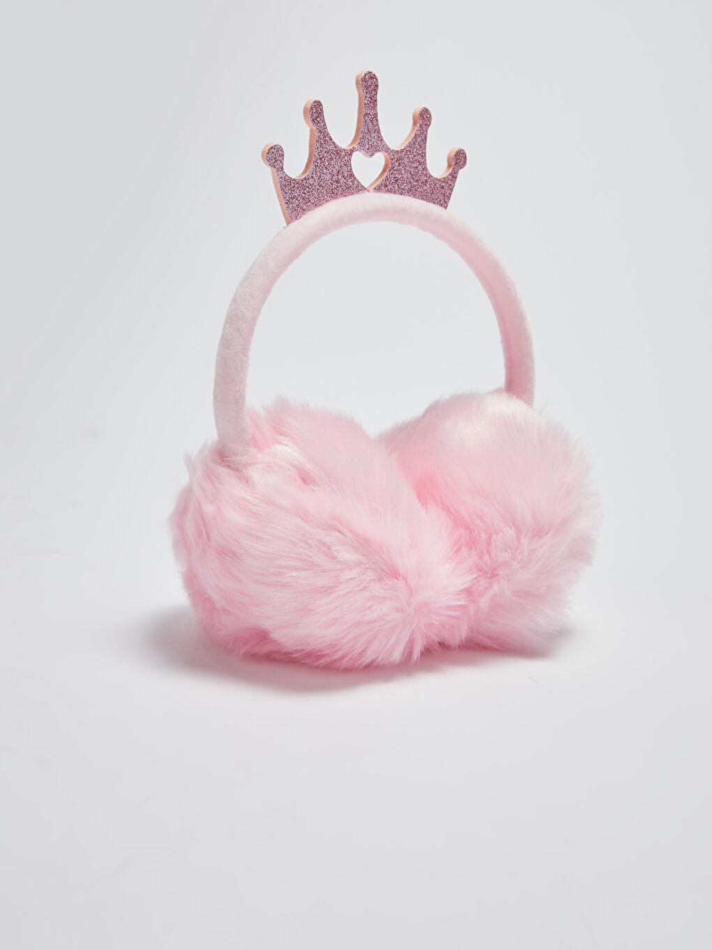 Girls' Crown Detailed Plush Headphones-1