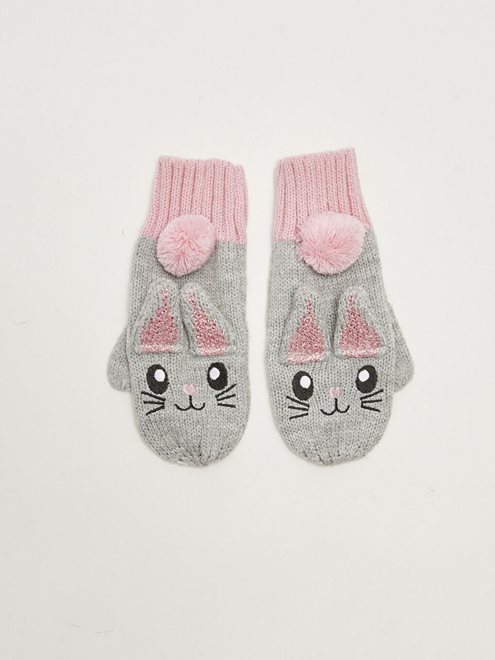 Қыз трикотаж кестеленген жабық қолғаптар