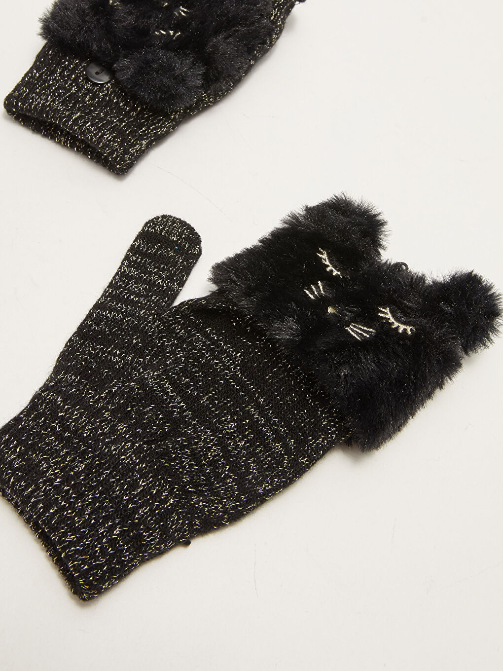 LCW ACCESSORIES Girl Tricot Embroidered Covered Gloves -W11550Z4-HUC