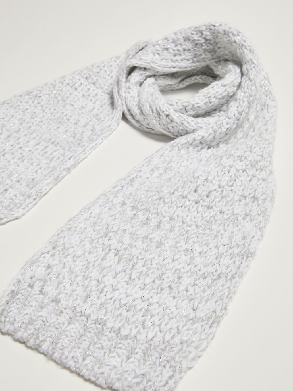 Gri Kız Çocuk Triko Atkı Bere Takımı-3