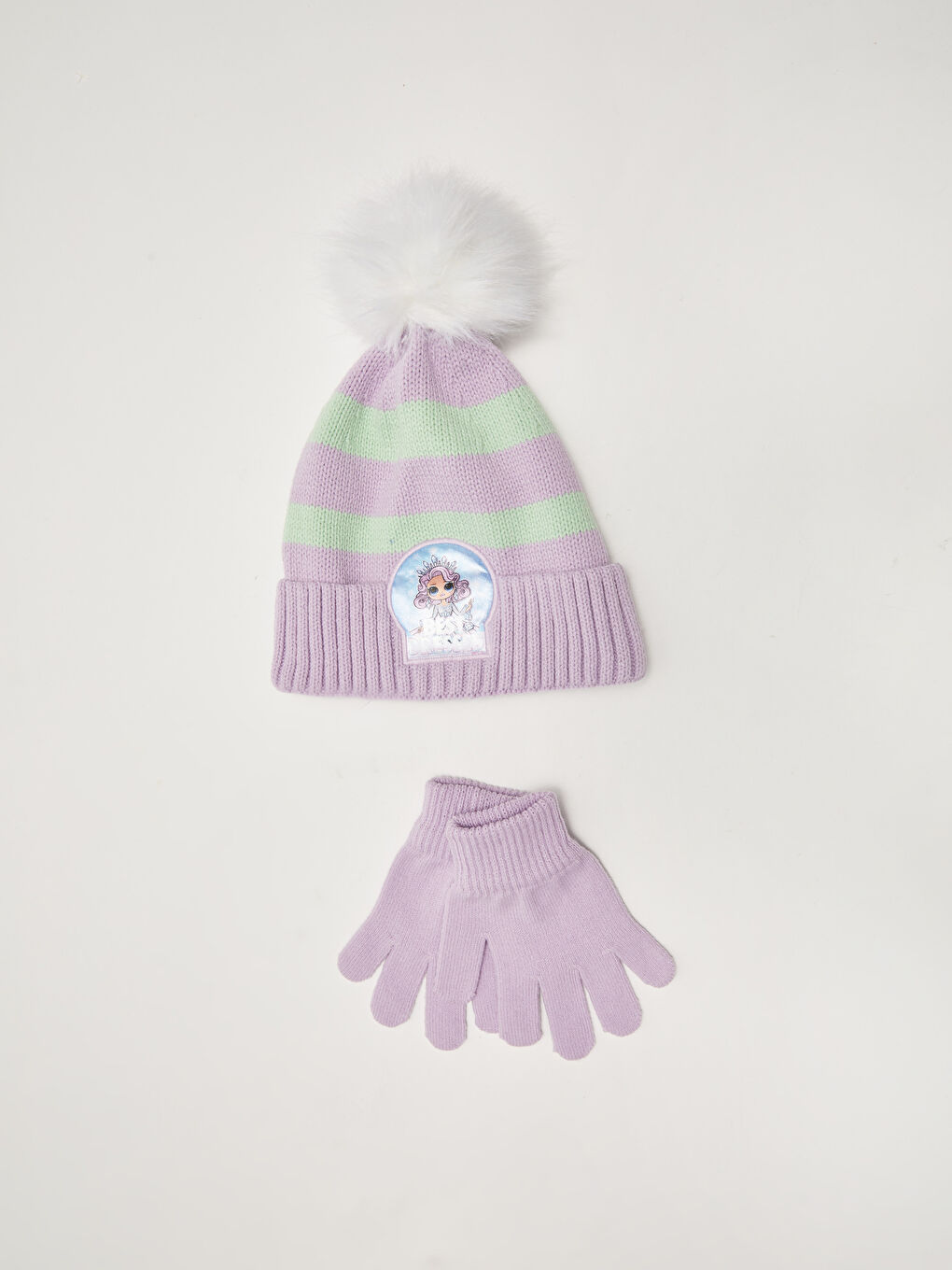 LCW ACCESSORIES LOL Licensed Girl Tricot Hat and Gloves -W11559Z4-G7S