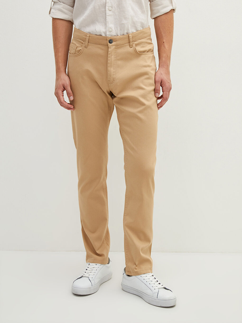 SOUTHBLUE Schlanke Passform Dobby-Gewebe Herren-Hosen -W11574Z8-FM0