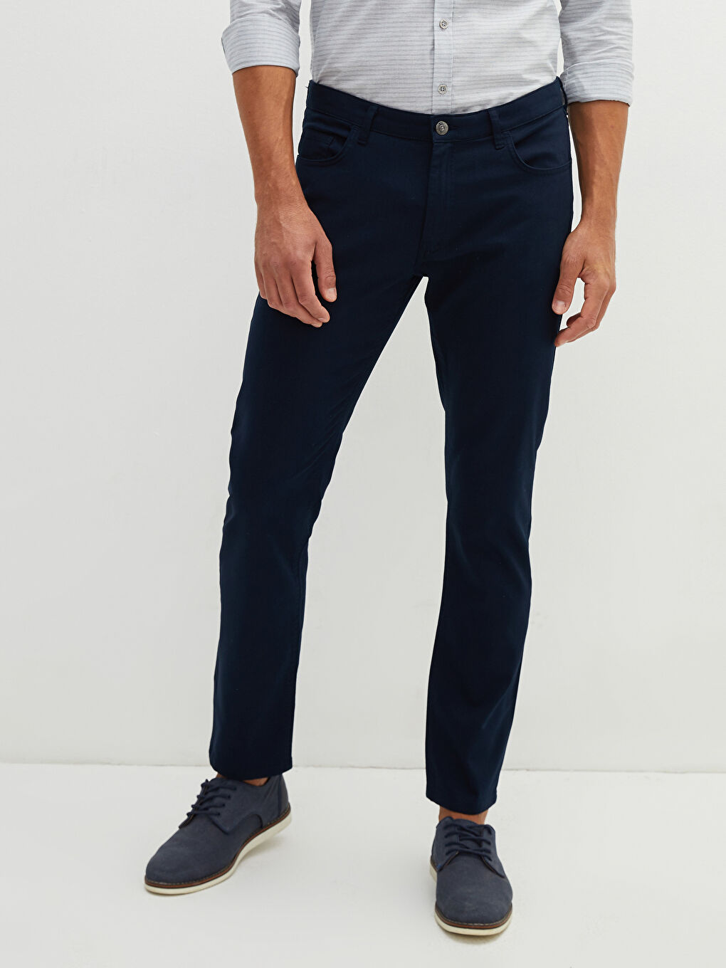 بنطلون قماش دوبي رفيع للرجال-3