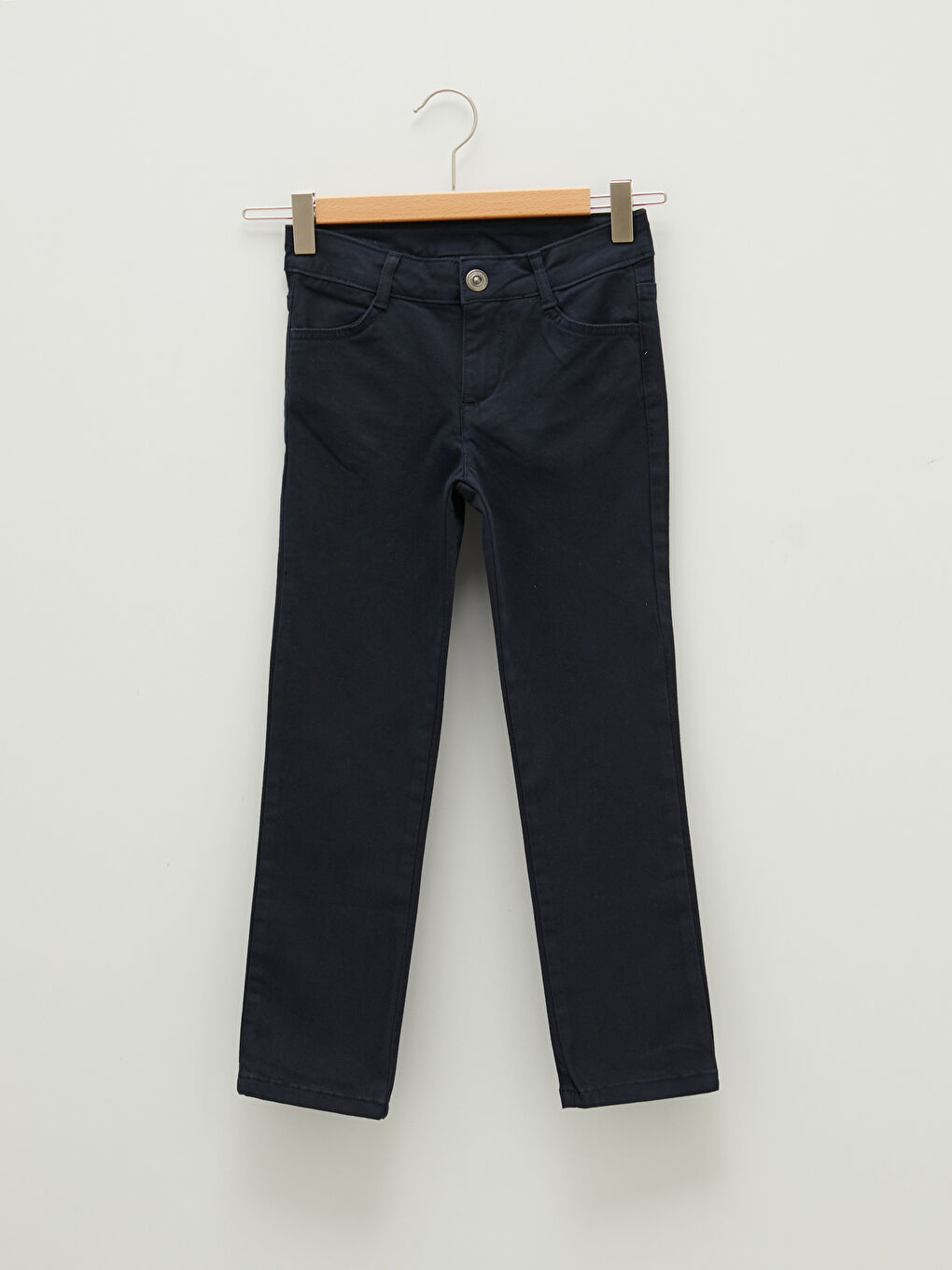 Брюки для девочек из габардина слим фит