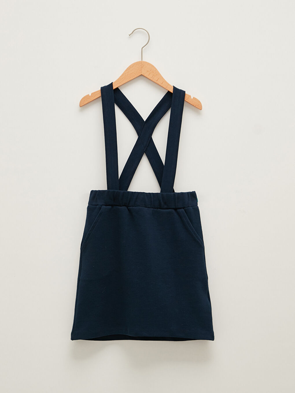 LCW Kids Elastic Waist Basic Gabardine Girl Skirt -W11589Z4-HRC