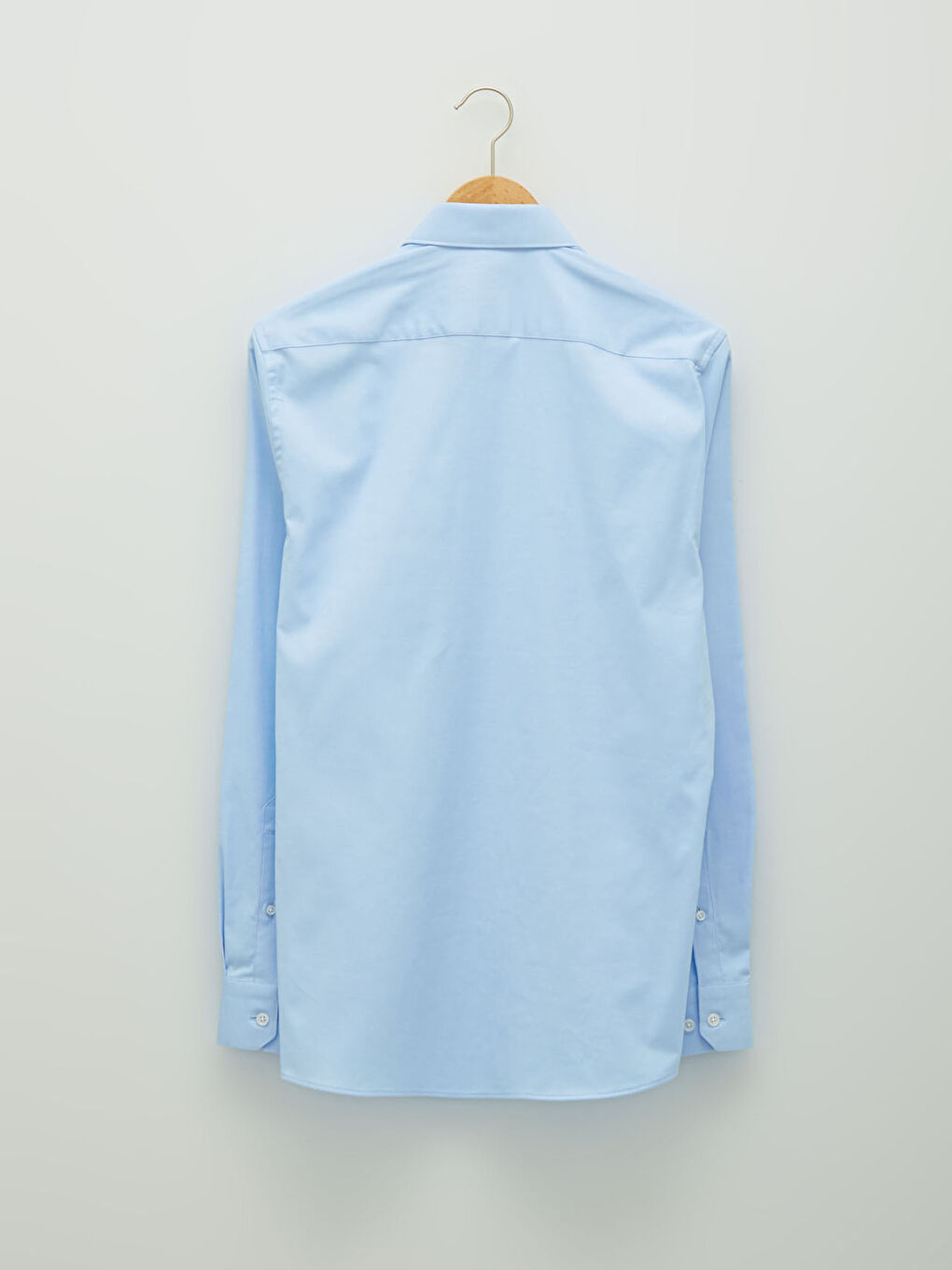 قميص أوكسفورد كم طويل رفيع للرجال-6