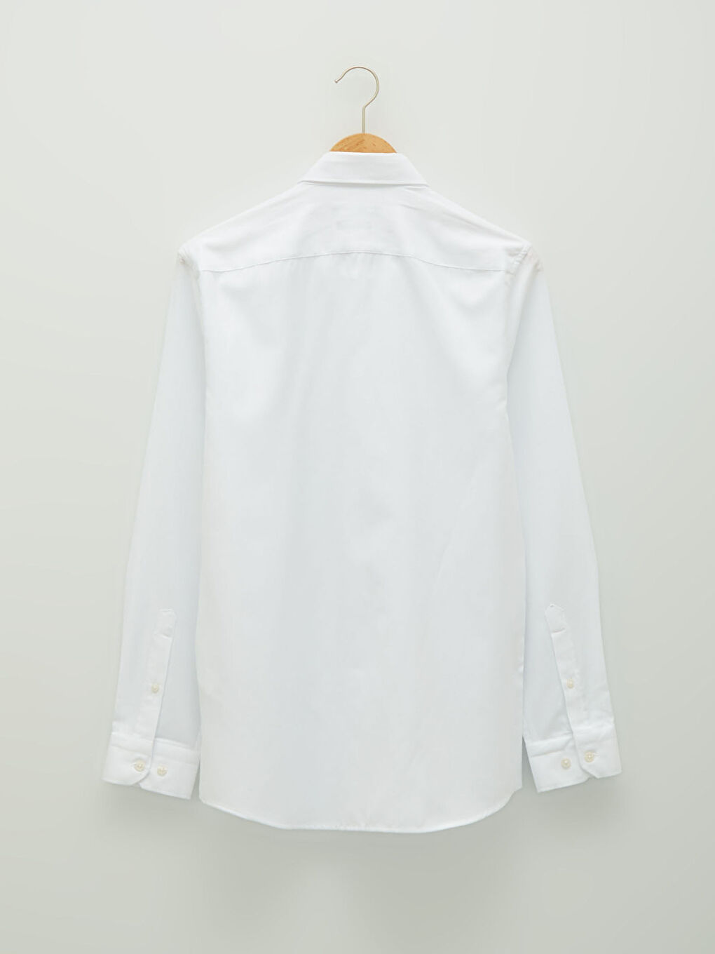 Beyaz Slim Fit Uzun Kollu Oxford Erkek Gömlek-6