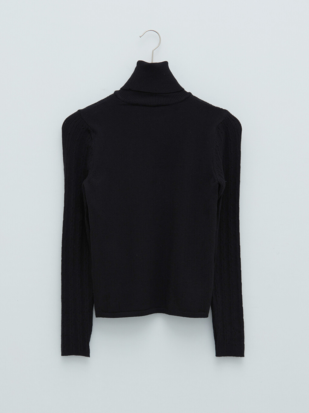 Turtleneck Plain Long Sleeve Women's Knitwear Sweater-6