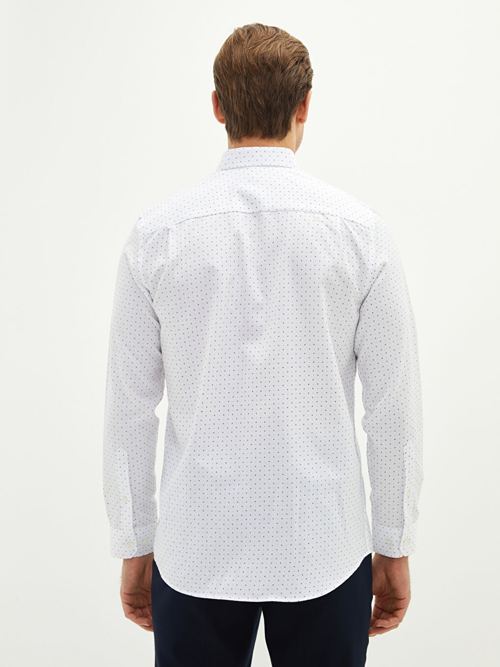 LCWAIKIKI Formal Regular Fit Long Sleeve Gabardine Men's Shirt -W11636Z8-LU7