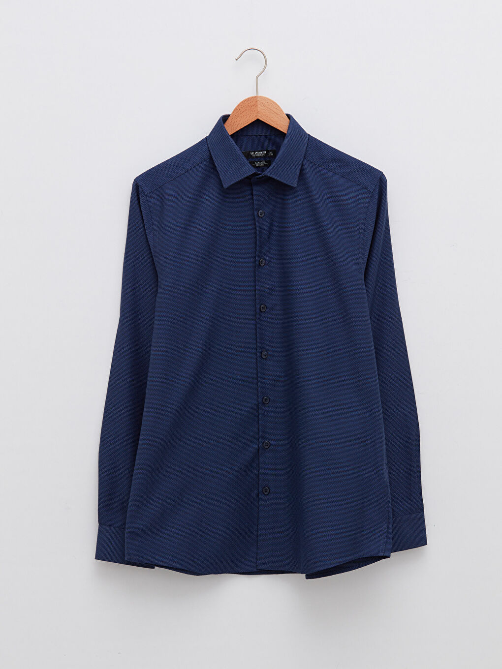 Slim Fit Long Sleeve Men's Shirt-5