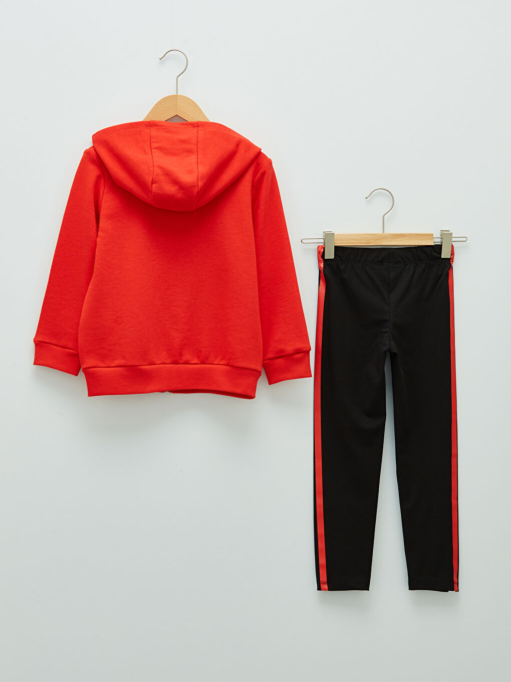 Ensemble Sweat-Shirt Zippé à Capuche et Leggings Imprimés Mickey Mouse Fille à Manches Longues-1