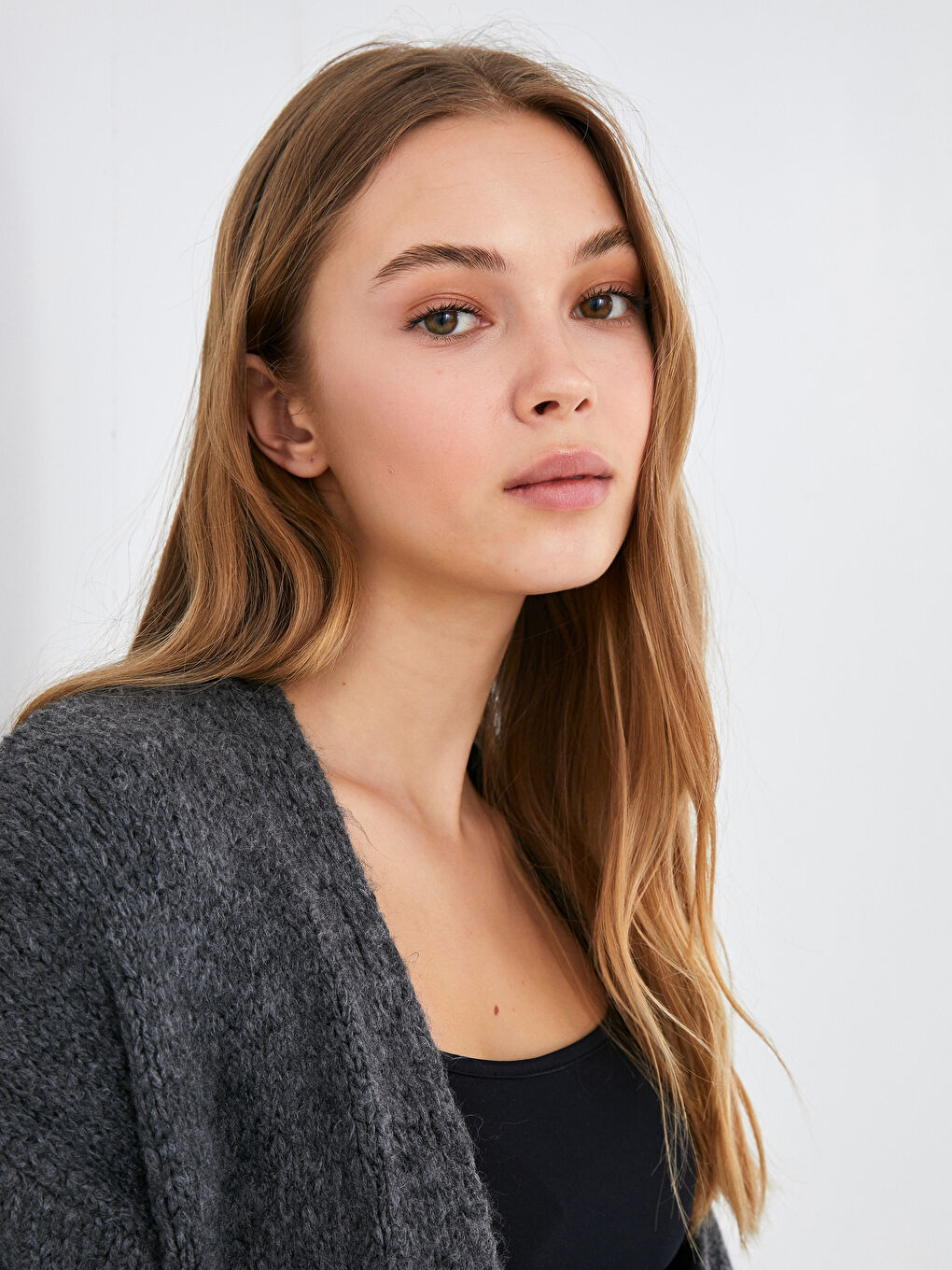 Pocket Detailed Long Sleeve Women's Knitwear Cardigan-2