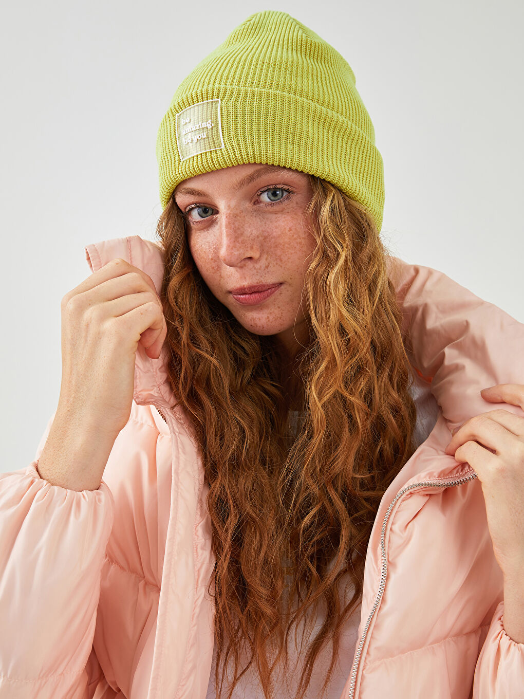 LCW ACCESSORIES Label Printed Women's Tricot Beret -W11686Z8-FNK