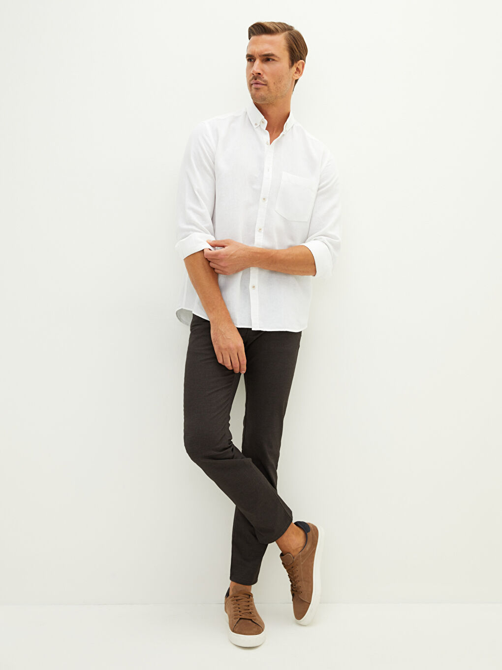 SOUTHBLUE Slim Fit Dokulu Erkek Pantolon -W11689Z8-MJD