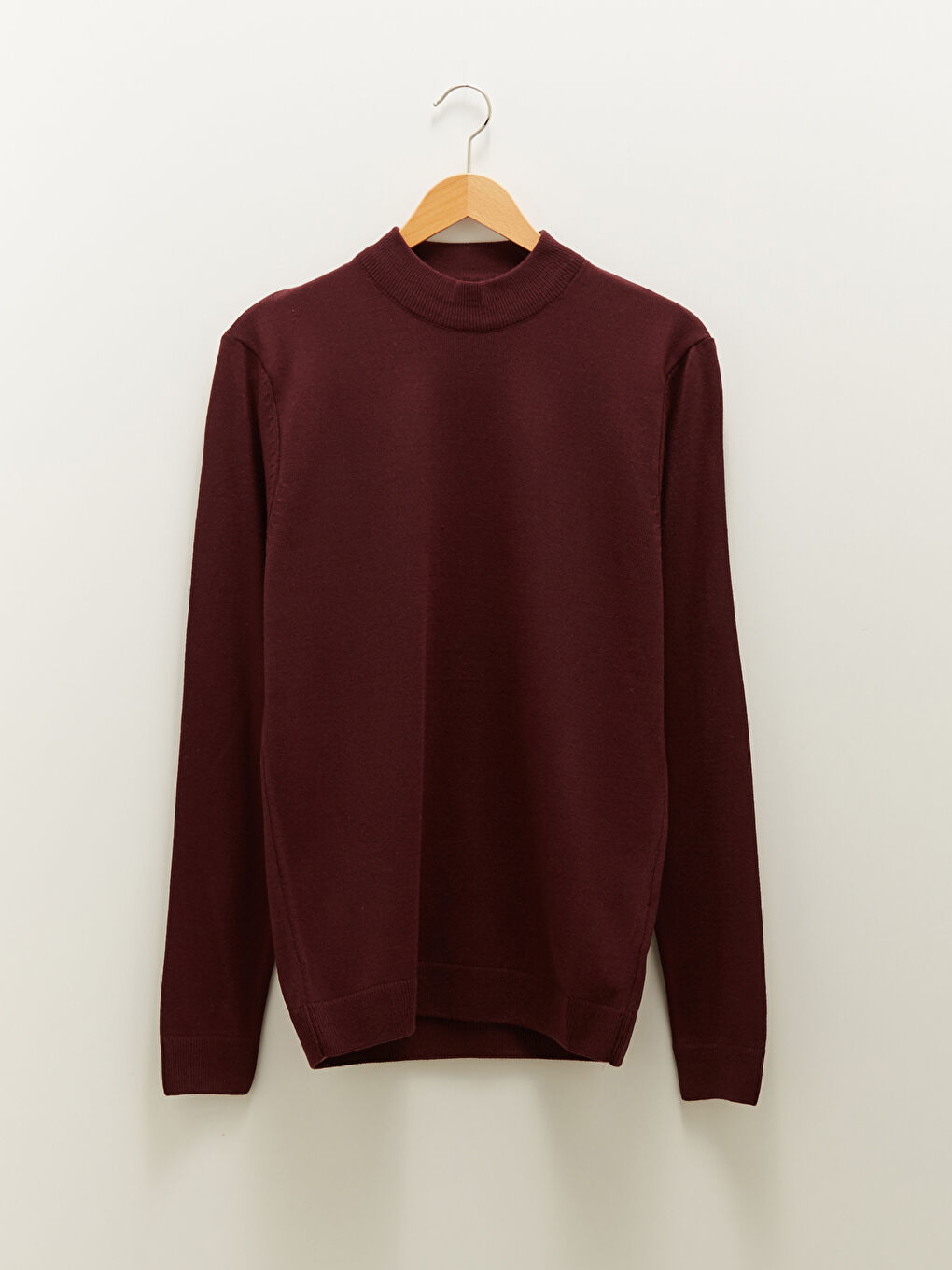 Half Turtleneck Long Sleeve Men's Knitwear Sweater-4