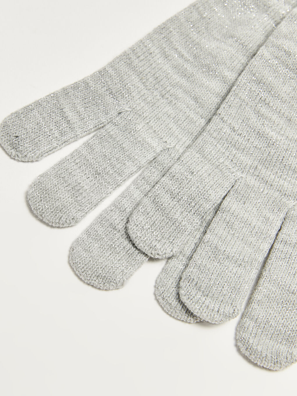 Gri Triko Kadın Eldiven 2'li-2