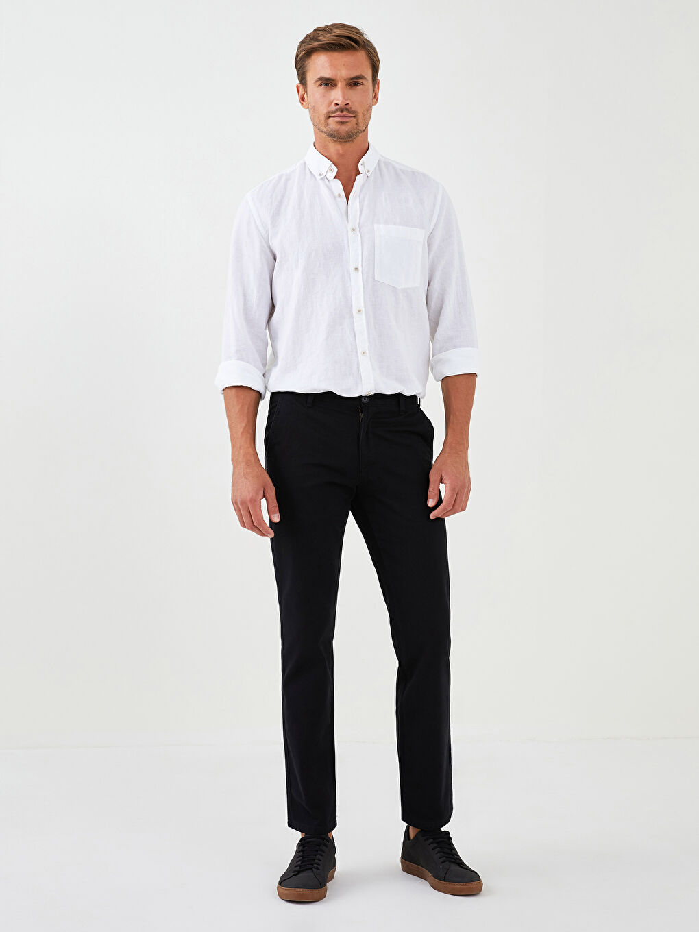 LCWAIKIKI Classic Wide Fit Men's Chino Trousers -W11755Z8-CVL