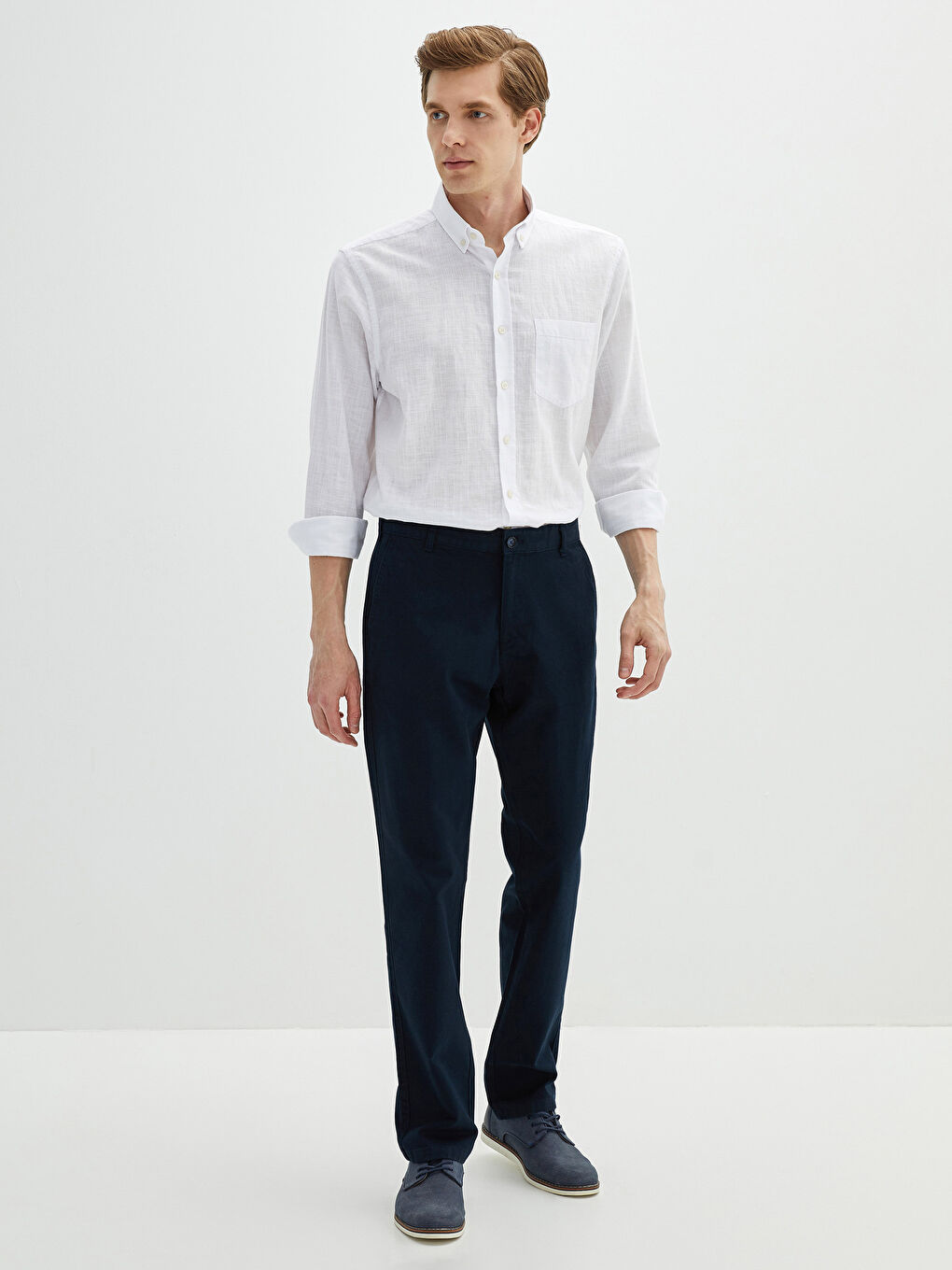 LCWAIKIKI Classic Wide Fit Men's Chino Trousers -W11755Z8-KN7