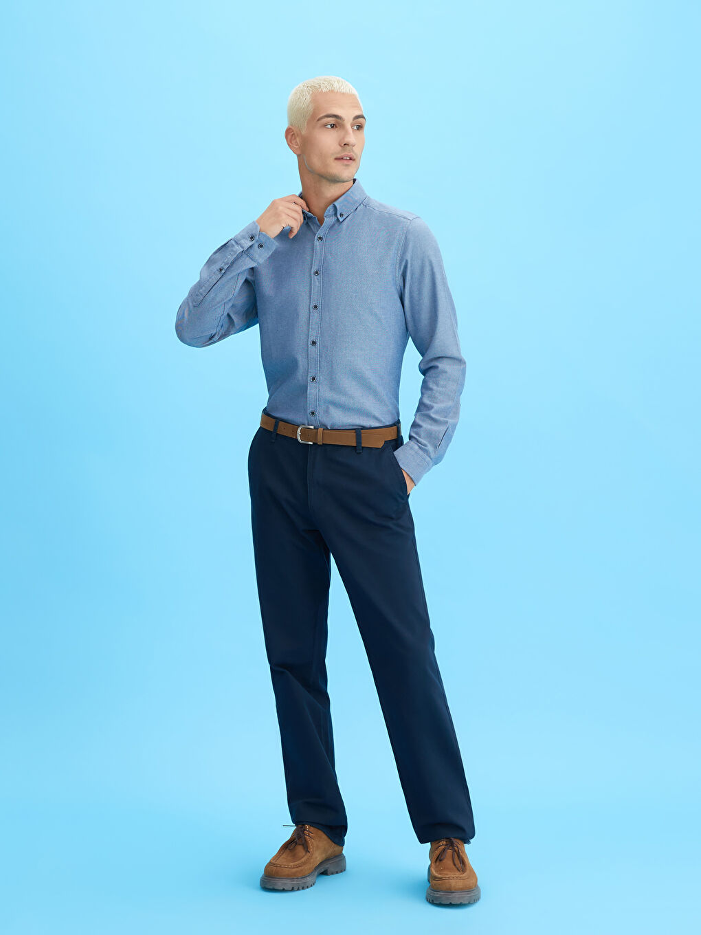 LCWAIKIKI Classic Wide Fit Men's Chino Trousers -W11755Z8-KN7