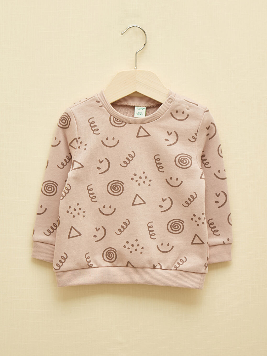 Printed Baby Boy Sweatshirt and Jogger Pants 2 Set-1