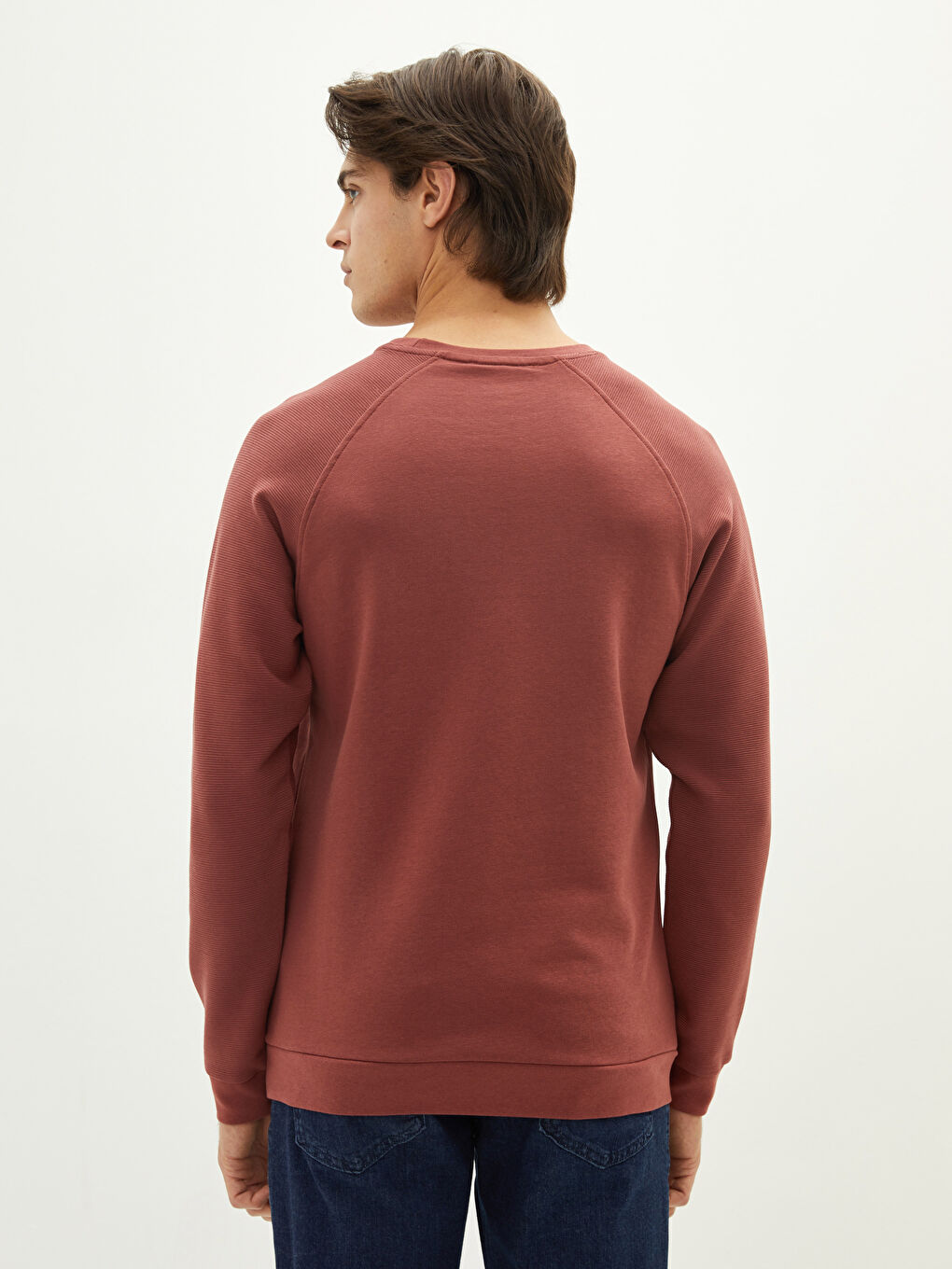 Crew Neck Long Sleeve Printed Men's Sweatshirt-5