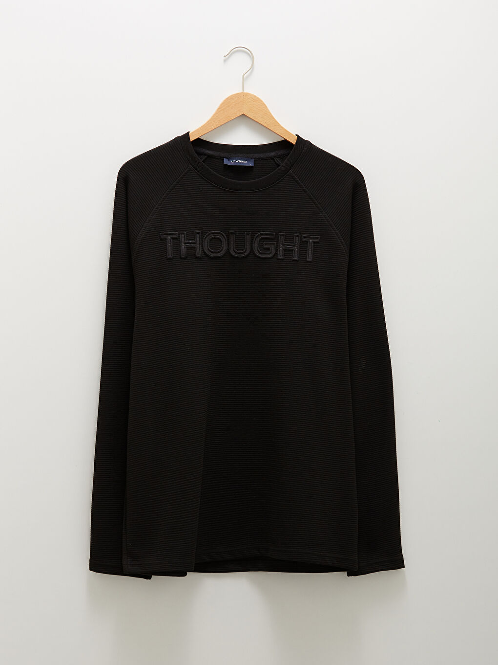 Футболка з довгим рукавом і принтом для чоловіків з круглим вирізом-4