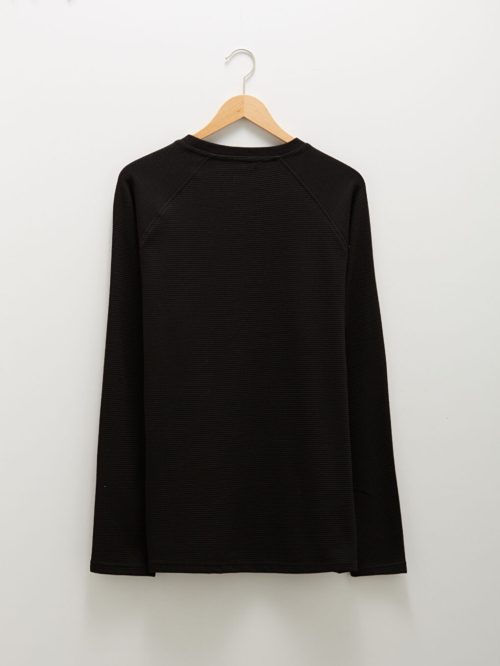 Футболка з довгим рукавом і принтом для чоловіків з круглим вирізом-5