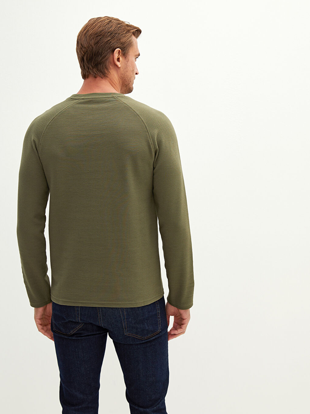 LCWAIKIKI Classic Crew Neck Long Sleeve Printed Men's T-Shirt -W11773Z8-HCZ