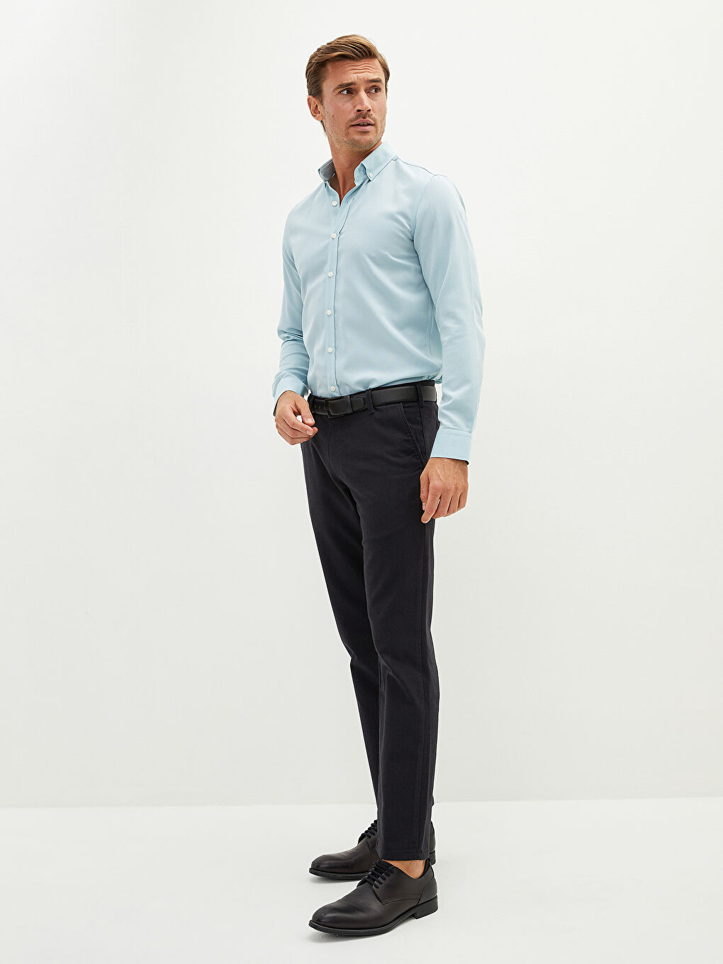 LCWAIKIKI Classic Standard Patterned Thick Men's Trousers -W11780Z8-HSA