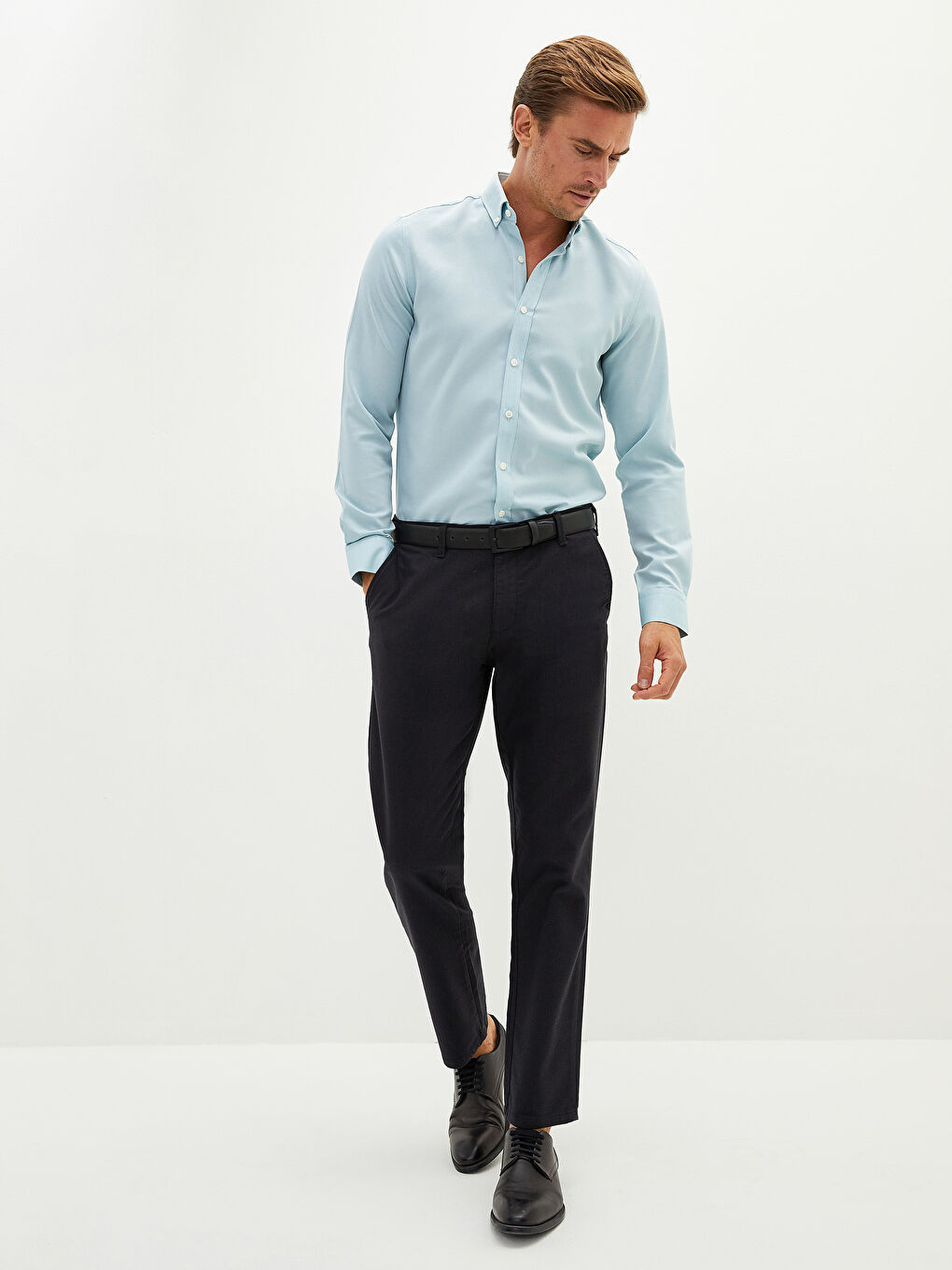 LCWAIKIKI Classic Standard Patterned Thick Men's Trousers -W11780Z8-HSA